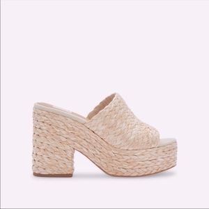 New! ELORA HEEL NATURAL. Sold out! Size 8